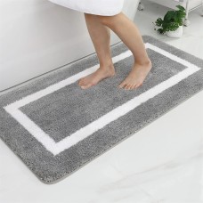 rokinp Fabric Bath Mat | Plush, Quick-Drying Bathroom Mat for Everyday Use